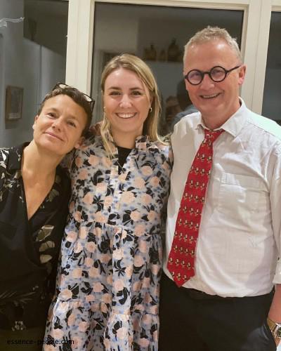 Emma Groenbaek with her mother and father